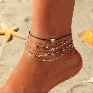 4/$25 Stackable chain anklet